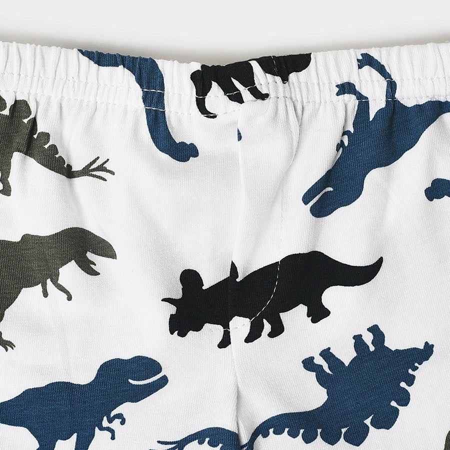 Boys Dino Print Shorts and Vest Set Shorts - Vest Set 10