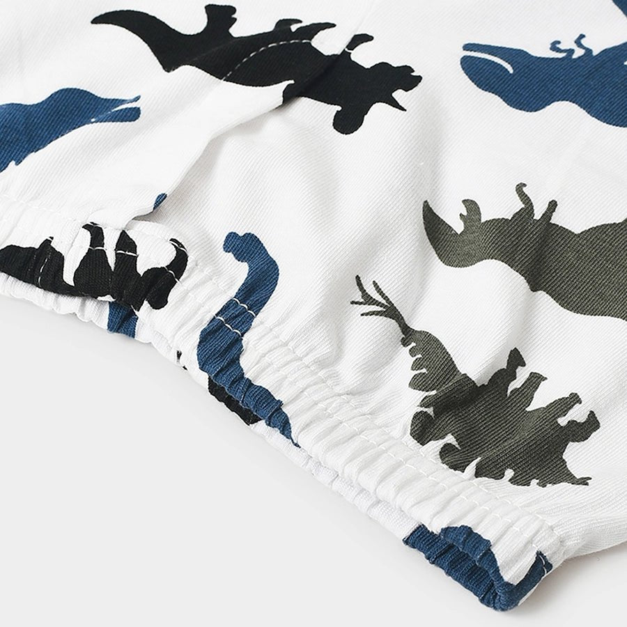 Boys Dino Print Shorts and Vest Set Shorts - Vest Set 12