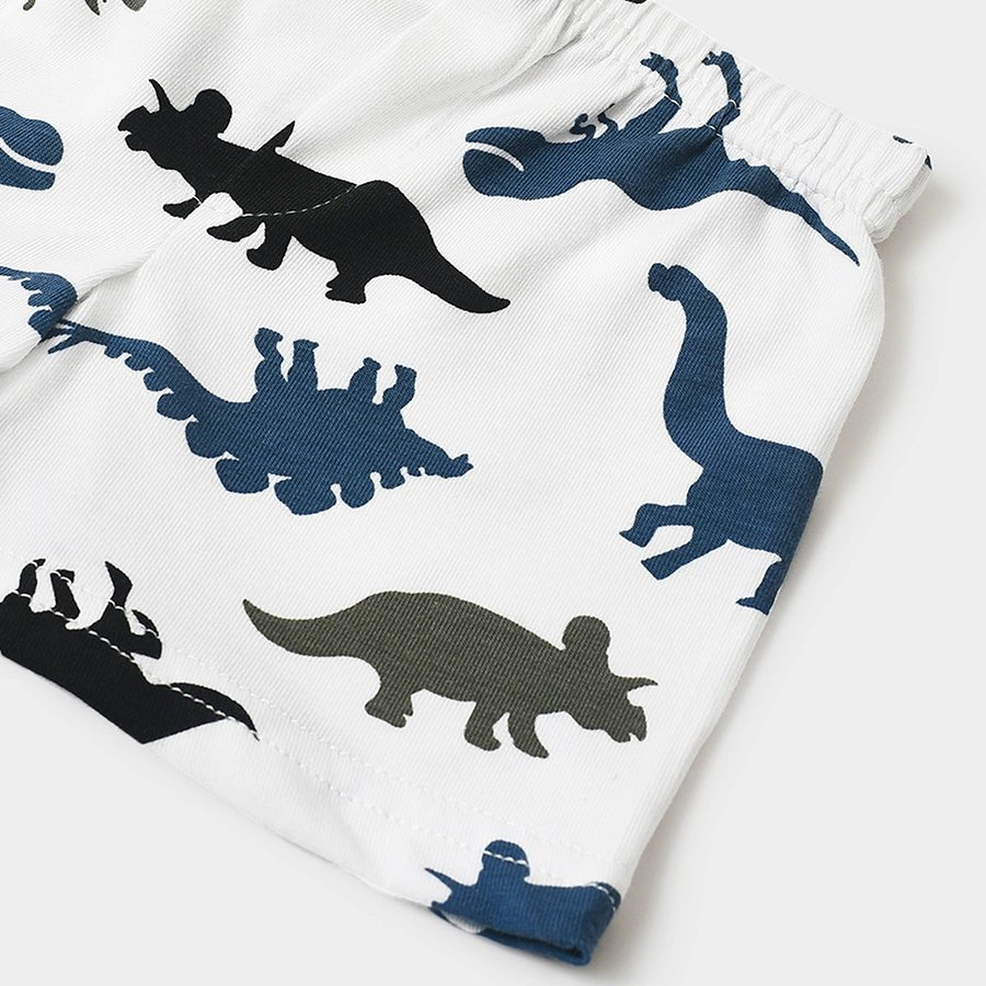 Boys Dino Print Shorts and Vest Set Shorts - Vest Set 11