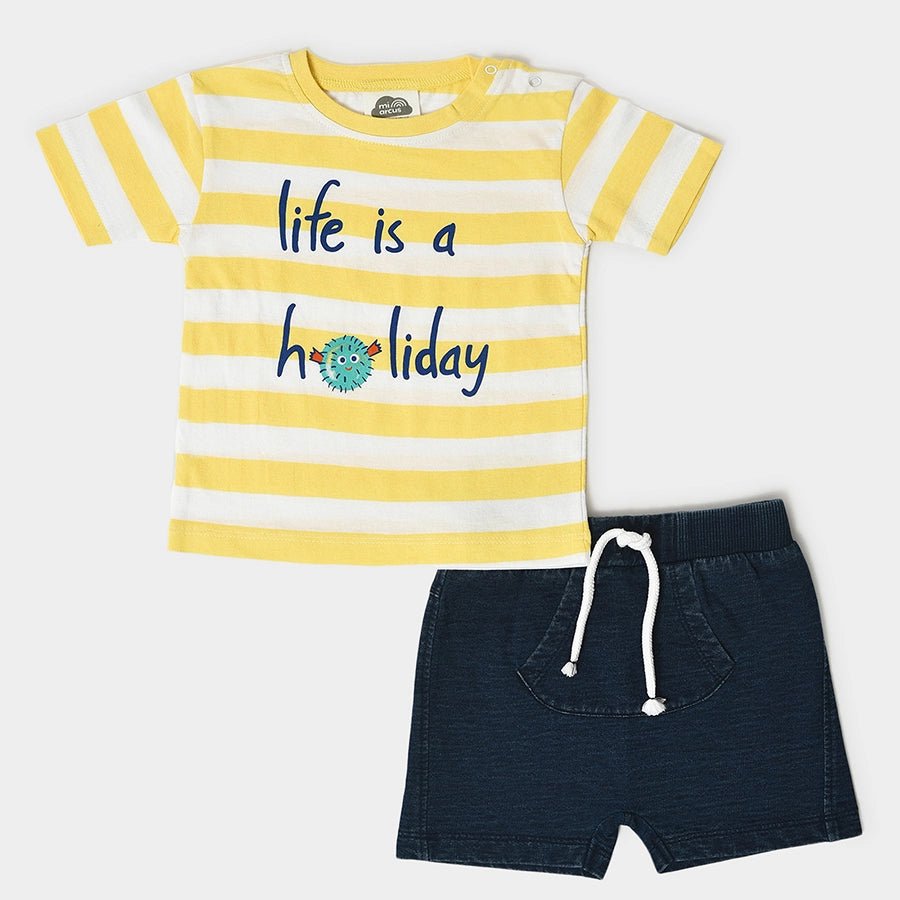 Boys Holiday T - Shirt & Shorts Set Clothing Set 1