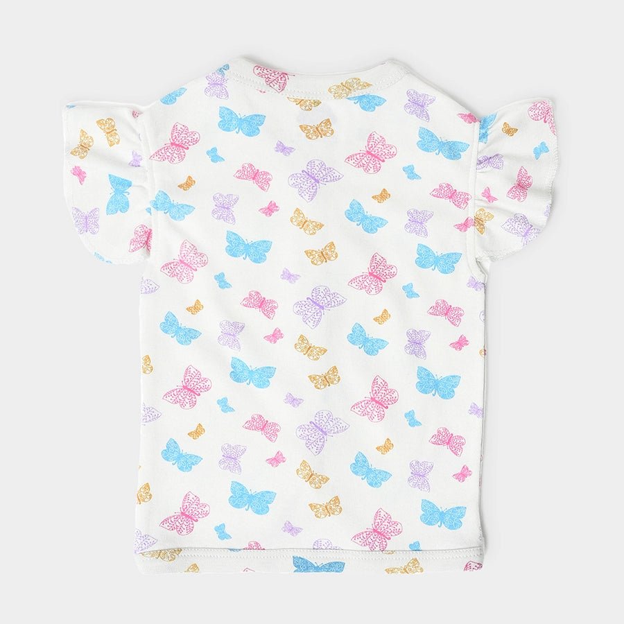 Buddy Girls Half Sleeve Tee - Pack of 3 Half Sleeve T-Shirt 6