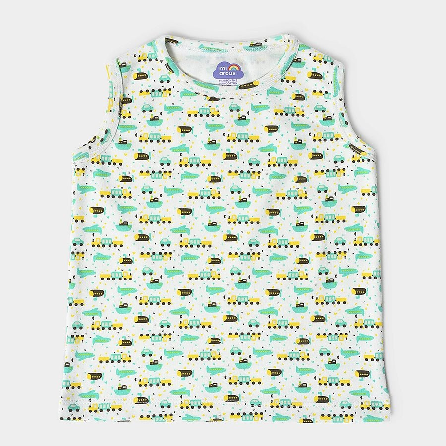 Buddy Kids Printed Vest - Pack of 3 Vest 5