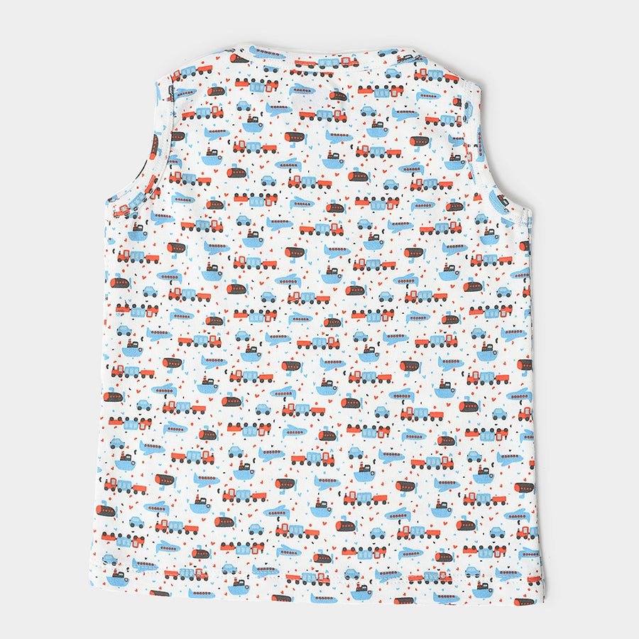 Buddy Kids Printed Vest - Pack of 3 Vest 3