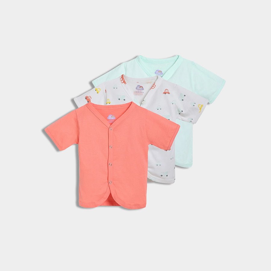 Buddy Solid & Printed Juno T-Shirts Pack of 3 Half Sleeve T-Shirt 1