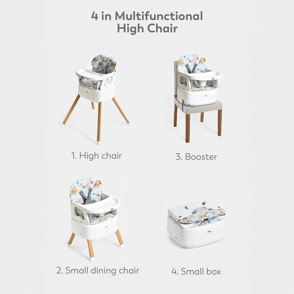 Cuddle Baby High Chair 4 in 1 Bright White High Chair 4