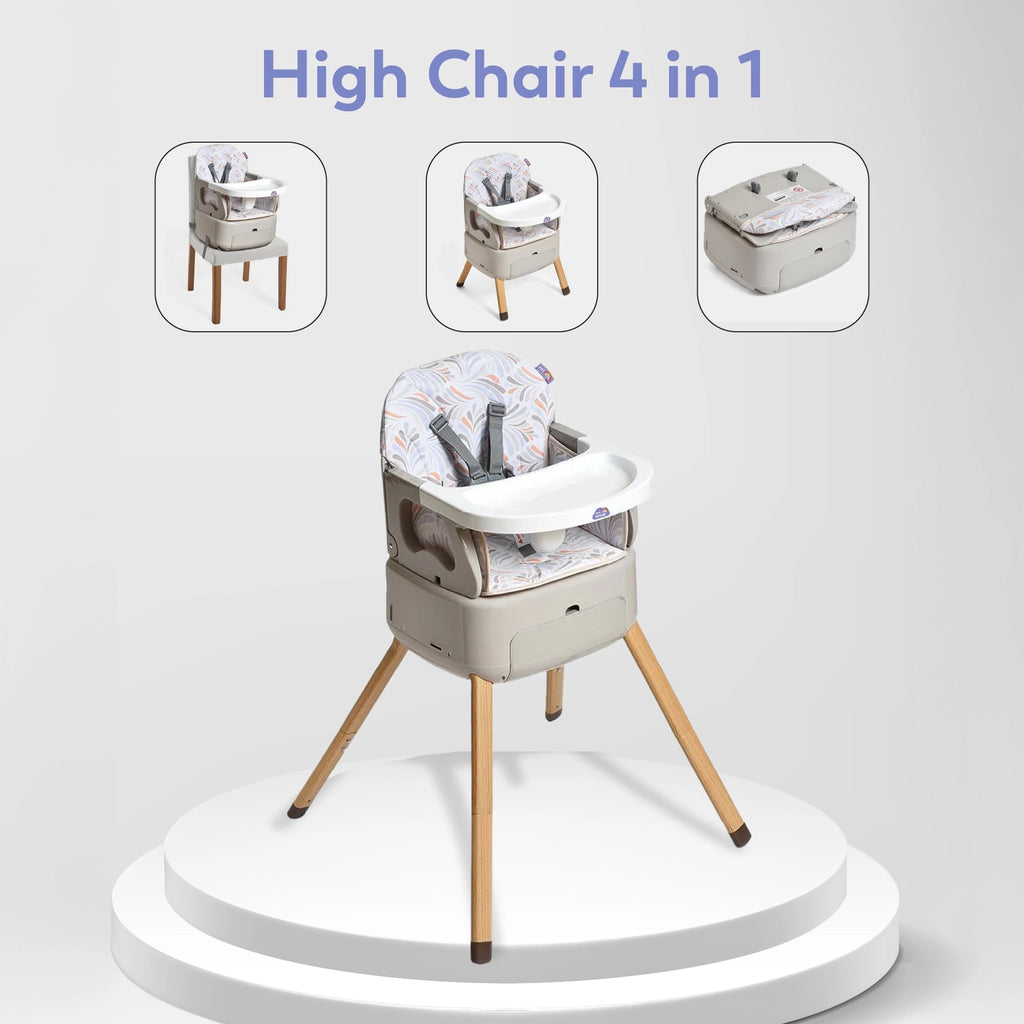 Cuddle Baby High Chair 4 in 1 Grey High Chair 10
