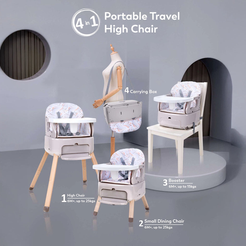 Cuddle Baby High Chair 4 in 1 Grey High Chair 3