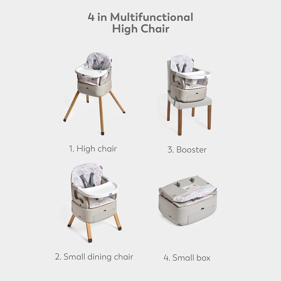 Cuddle Baby High Chair 4 in 1 Grey High Chair 13