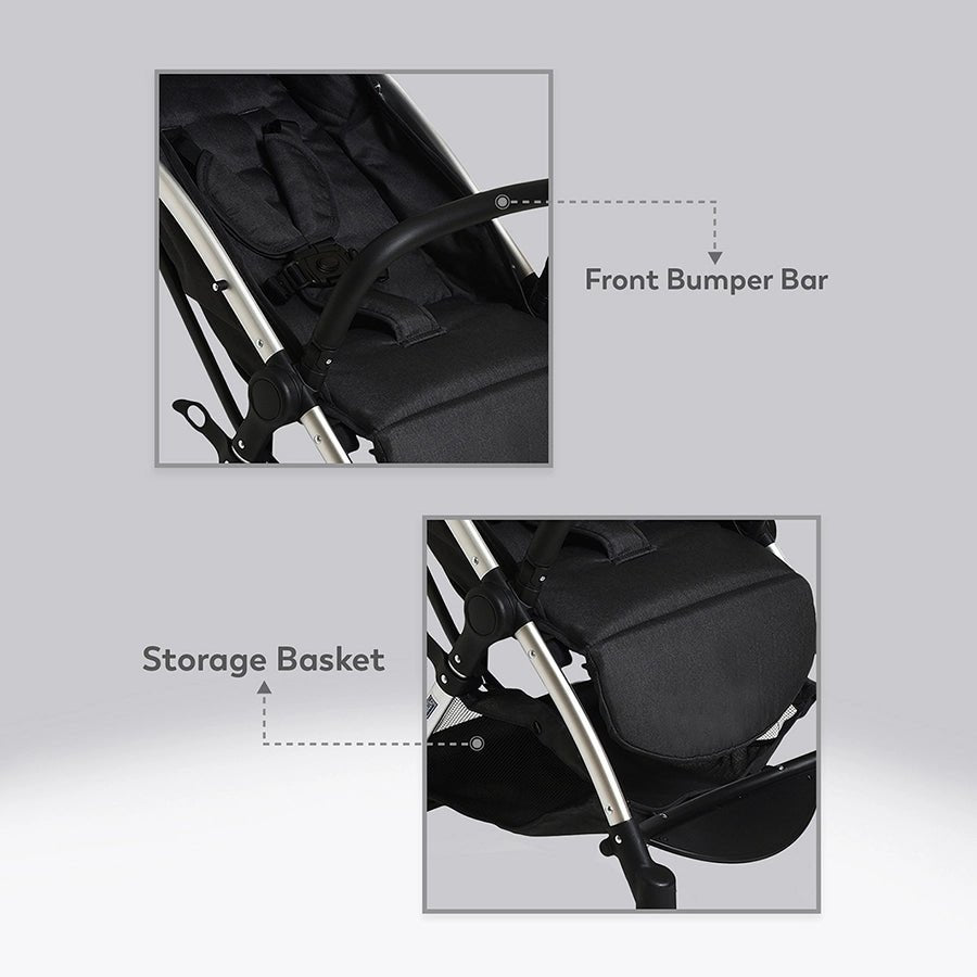 Cuddle Baby Stroller Black Stroller 7