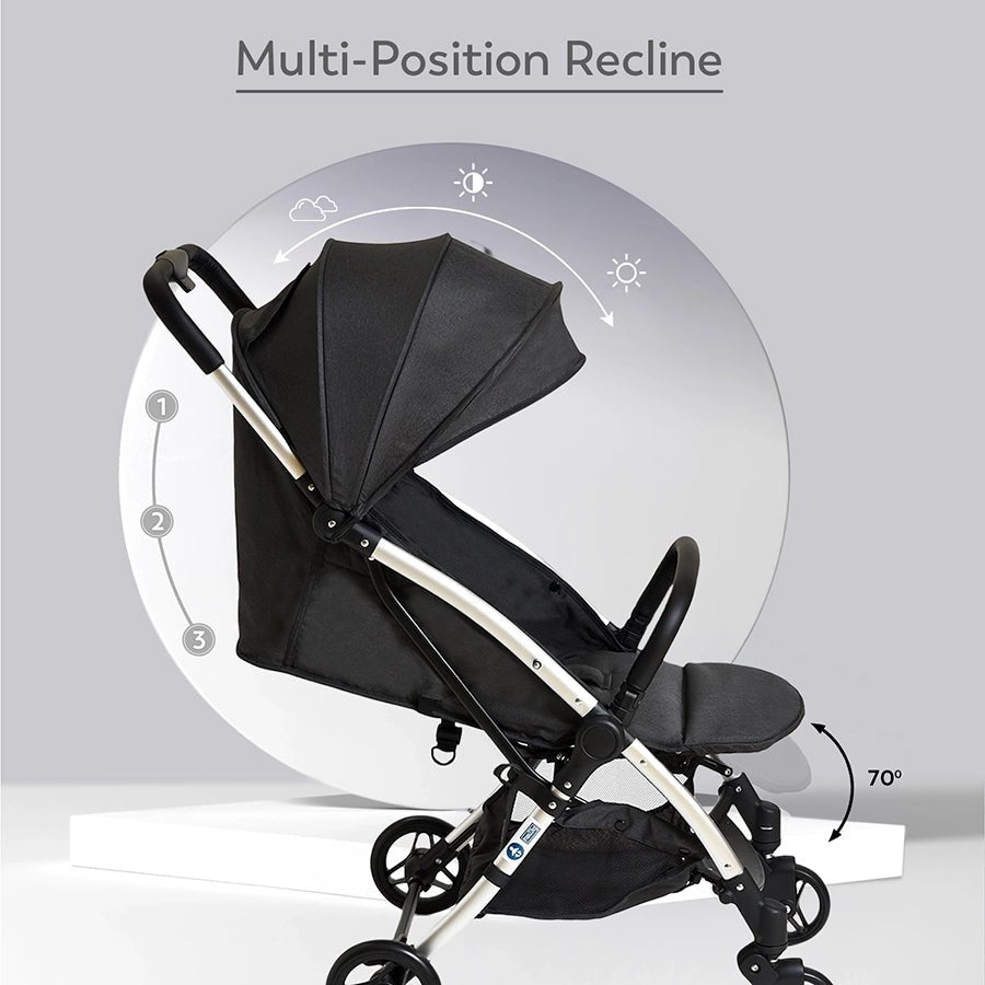 Cuddle Baby Stroller Black Stroller 17