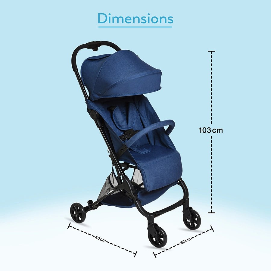 Cuddle Baby Stroller Blue Stroller 17