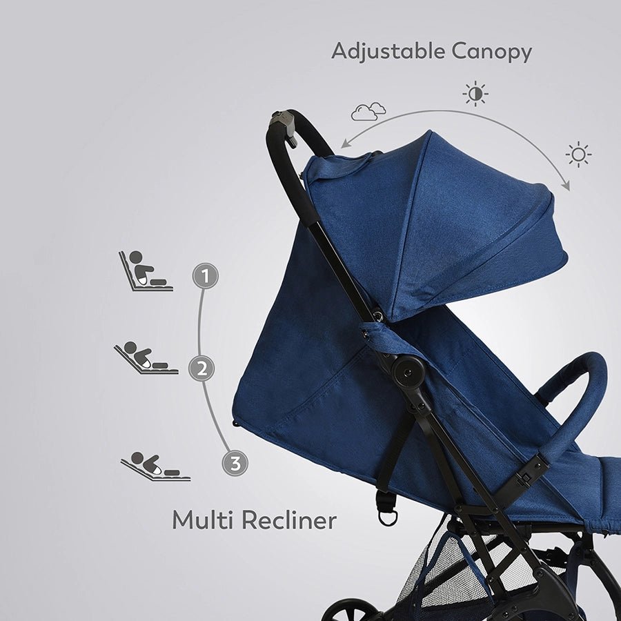 Cuddle Baby Stroller Blue Stroller 3