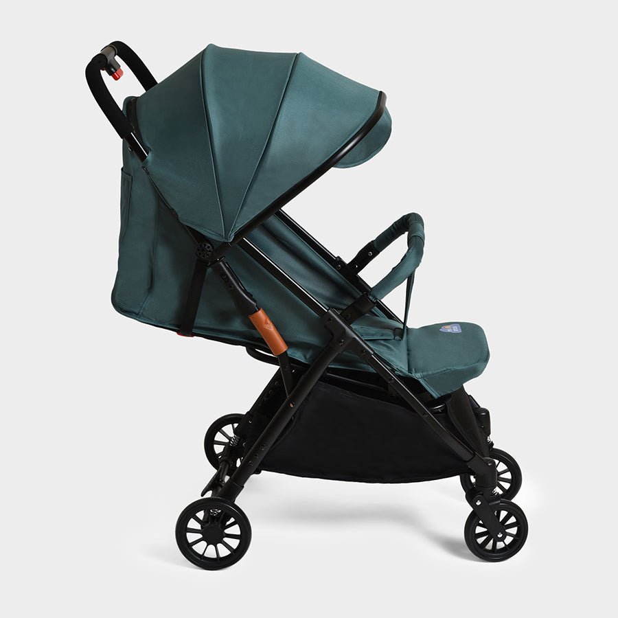 Cuddle Baby Stroller Green Stroller 4