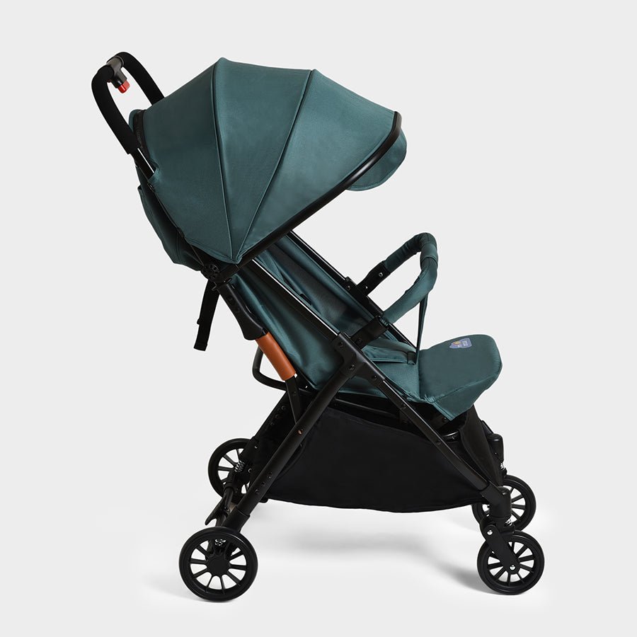 Cuddle Baby Stroller Green Stroller 3