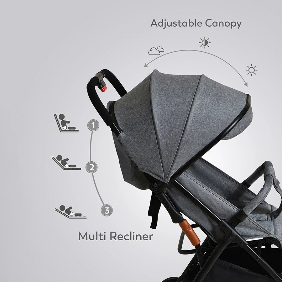 Cuddle Baby Stroller Grey Stroller 3