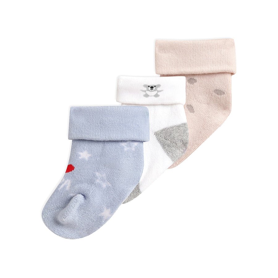 Cuddle Rib Unisex Mid Calf Socks Set of 3 Socks 2