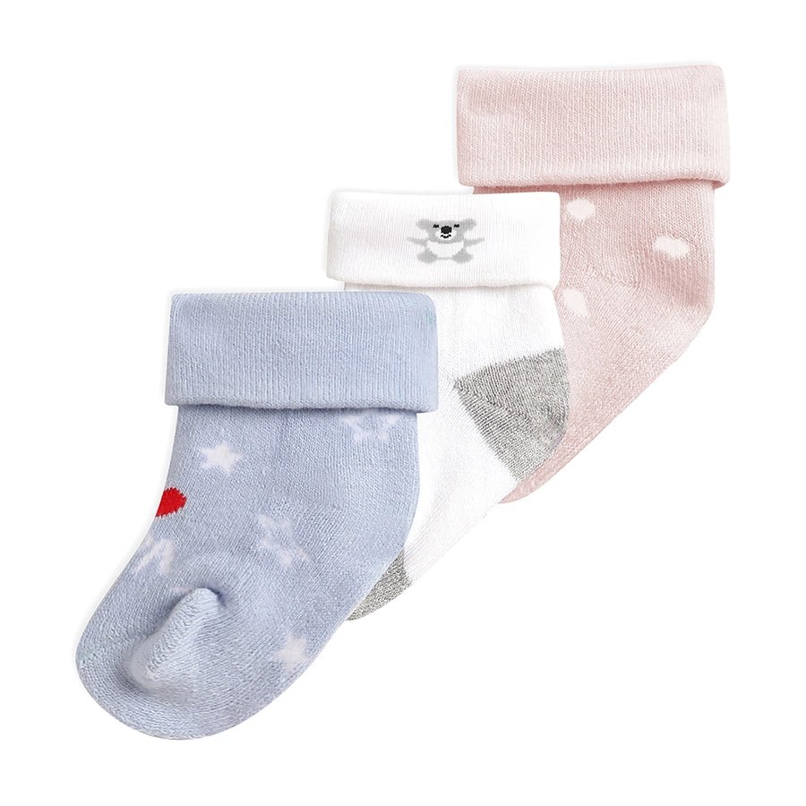 Cuddle Rib Unisex Mid Calf Socks Set of 3 Socks 1