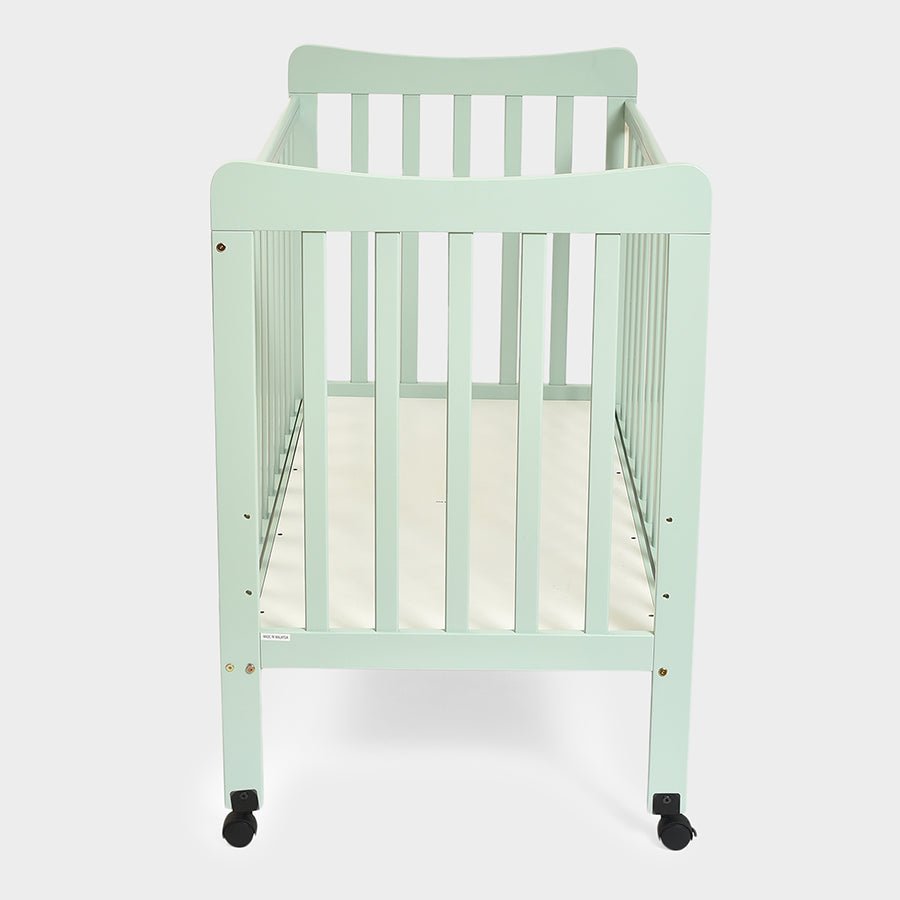 Cuddle Rubber Wood F - 103 Cot Green Cot 7