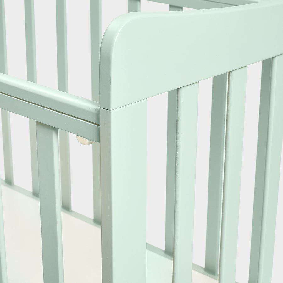 Cuddle Rubber Wood F - 103 Cot Green Cot 8