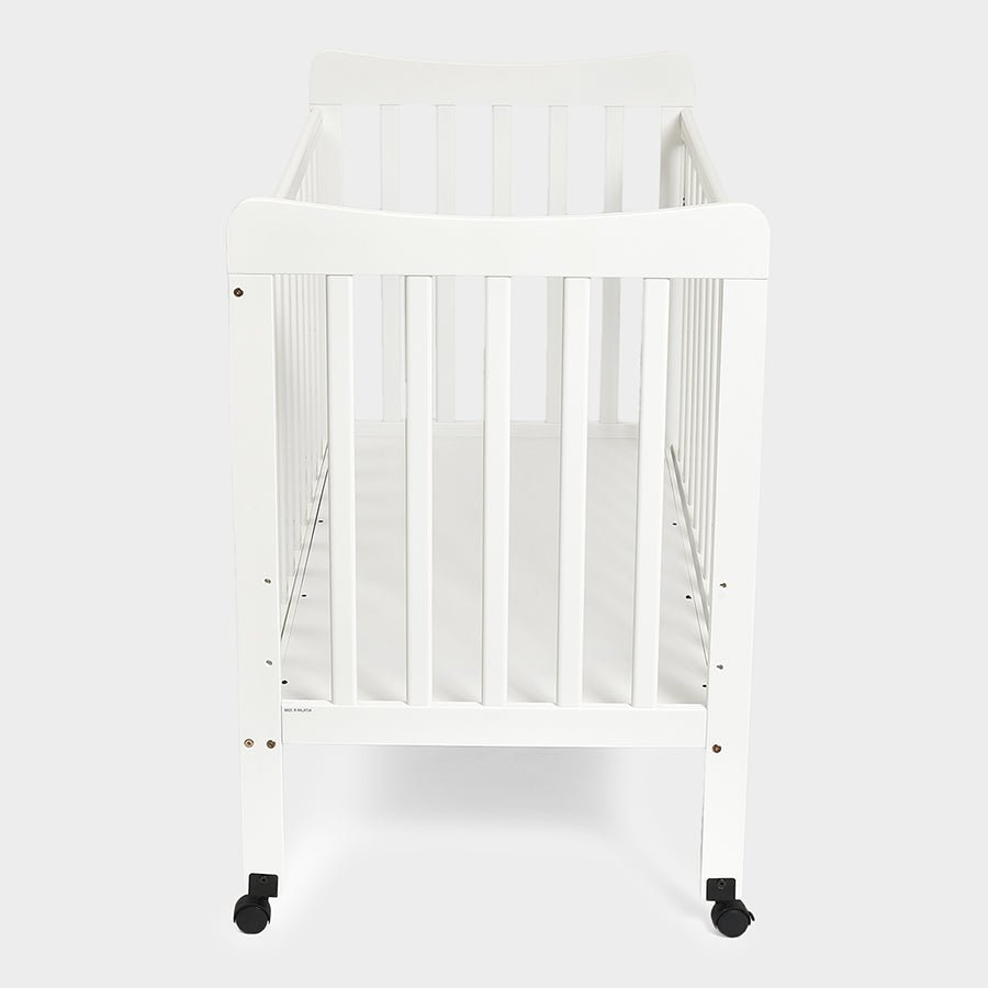 Cuddle Rubber Wood F - 103 Cot White Cot 6