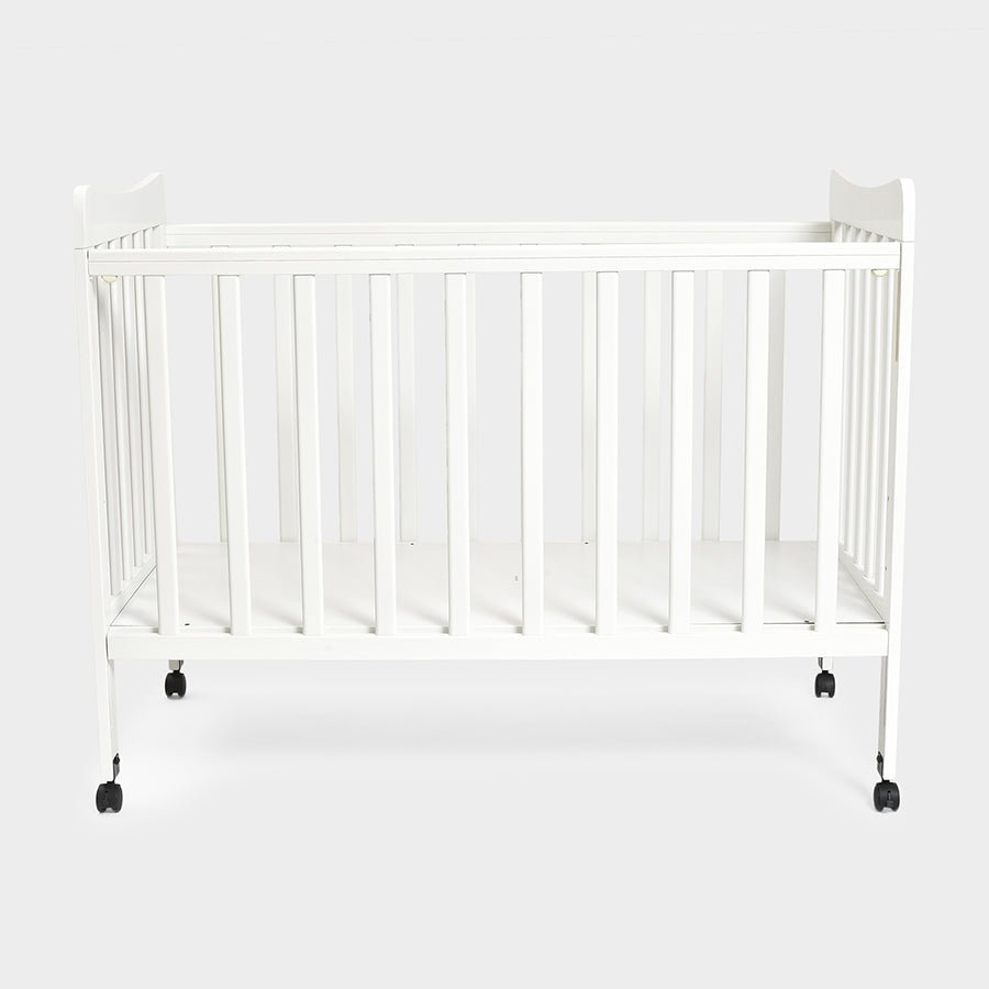 Cuddle Rubber Wood F - 103 Cot White Cot 4