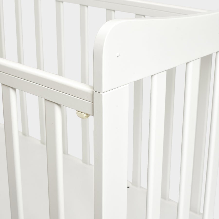 Cuddle Rubber Wood F - 103 Cot White Cot 8