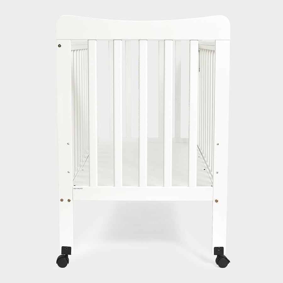 Cuddle Rubber Wood F - 103 Cot White Cot 7