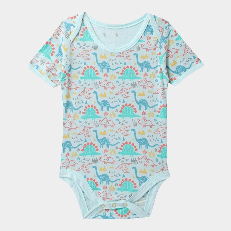 Dino Print Baby Boy Romper (Pack of 3) Romper 3