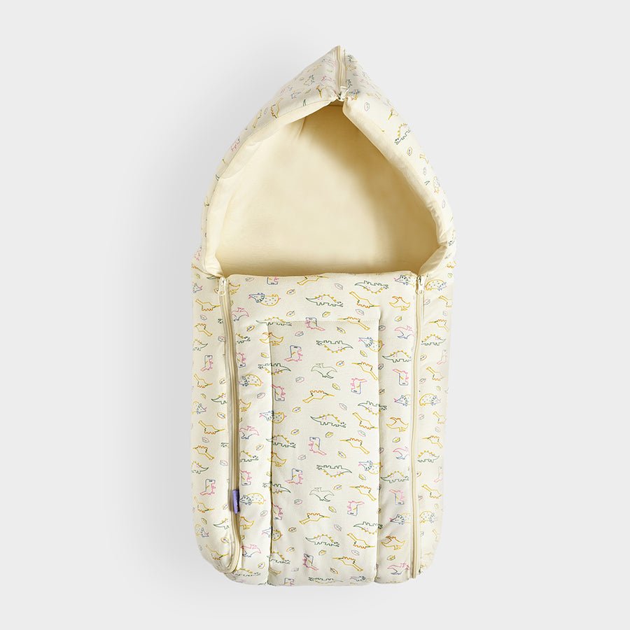 Dinomite Dino Printed Cream Baby Nest Baby Nest 2