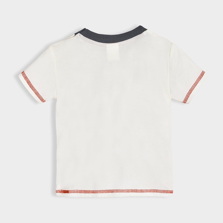 Dinomite Knitted White Play T-shirt T-Shirt 3