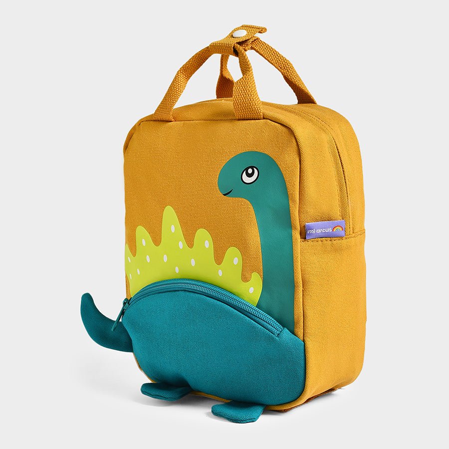 Dinomite Mustard Woven Backpack for Kids School Bag 5