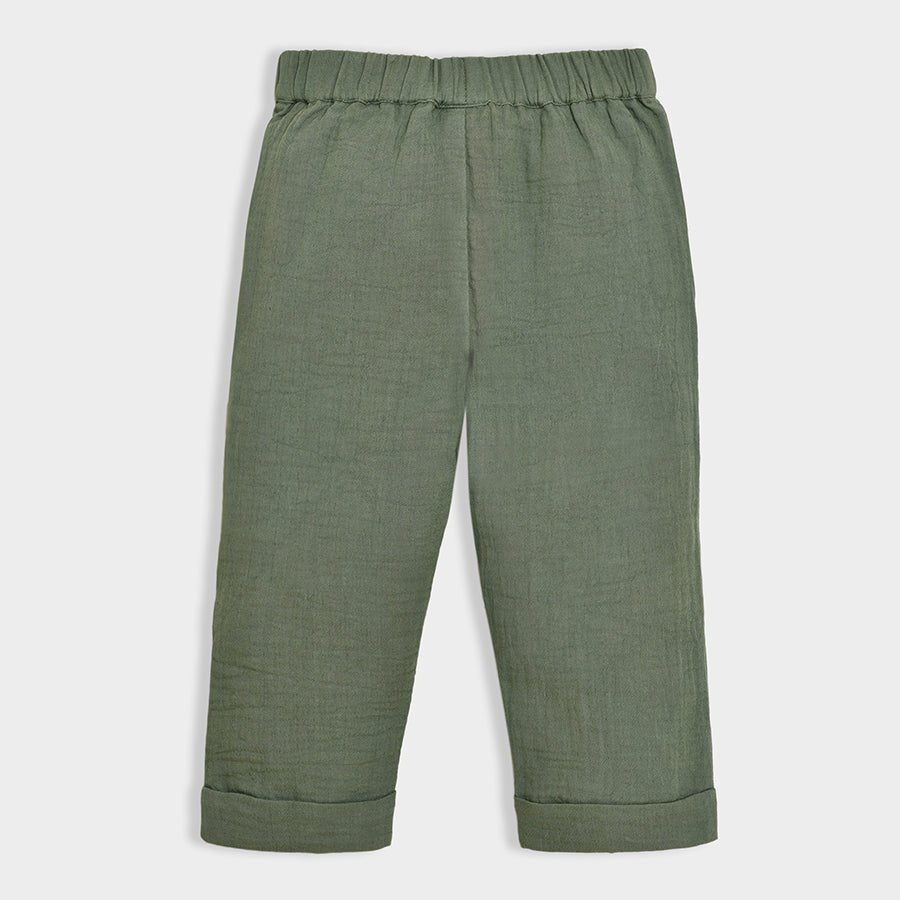 Dinomite Olive Printed Shirt & Solid Trousers Shirt & Trouser Set 10