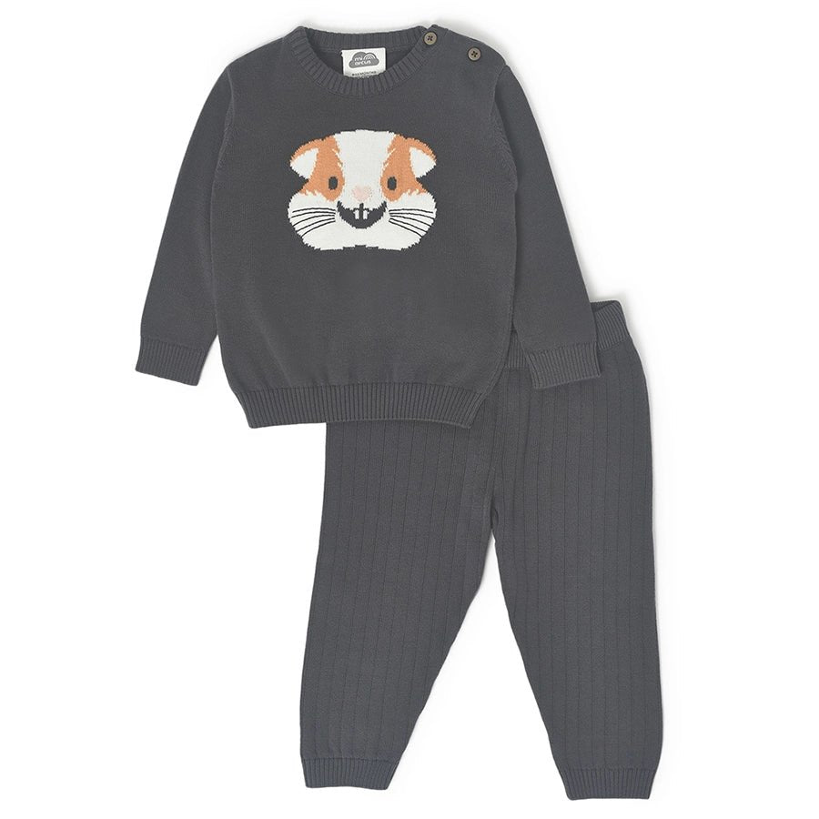 Farm Friends Grey T-shirt with Pajama Set Sweater - Pyjama Set 1