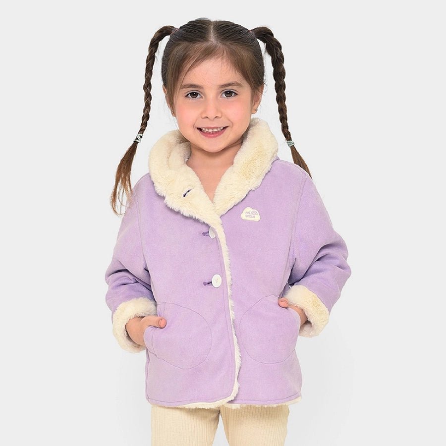 Farm Friends Hooded Purple Jacket for Kids Jacket Full Sleeves 1