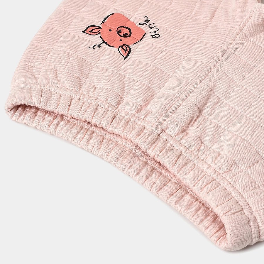 Farm Friends Pink Top with Pyjama Quilted Set Quilted Sweatshirt - Pajama Set 11