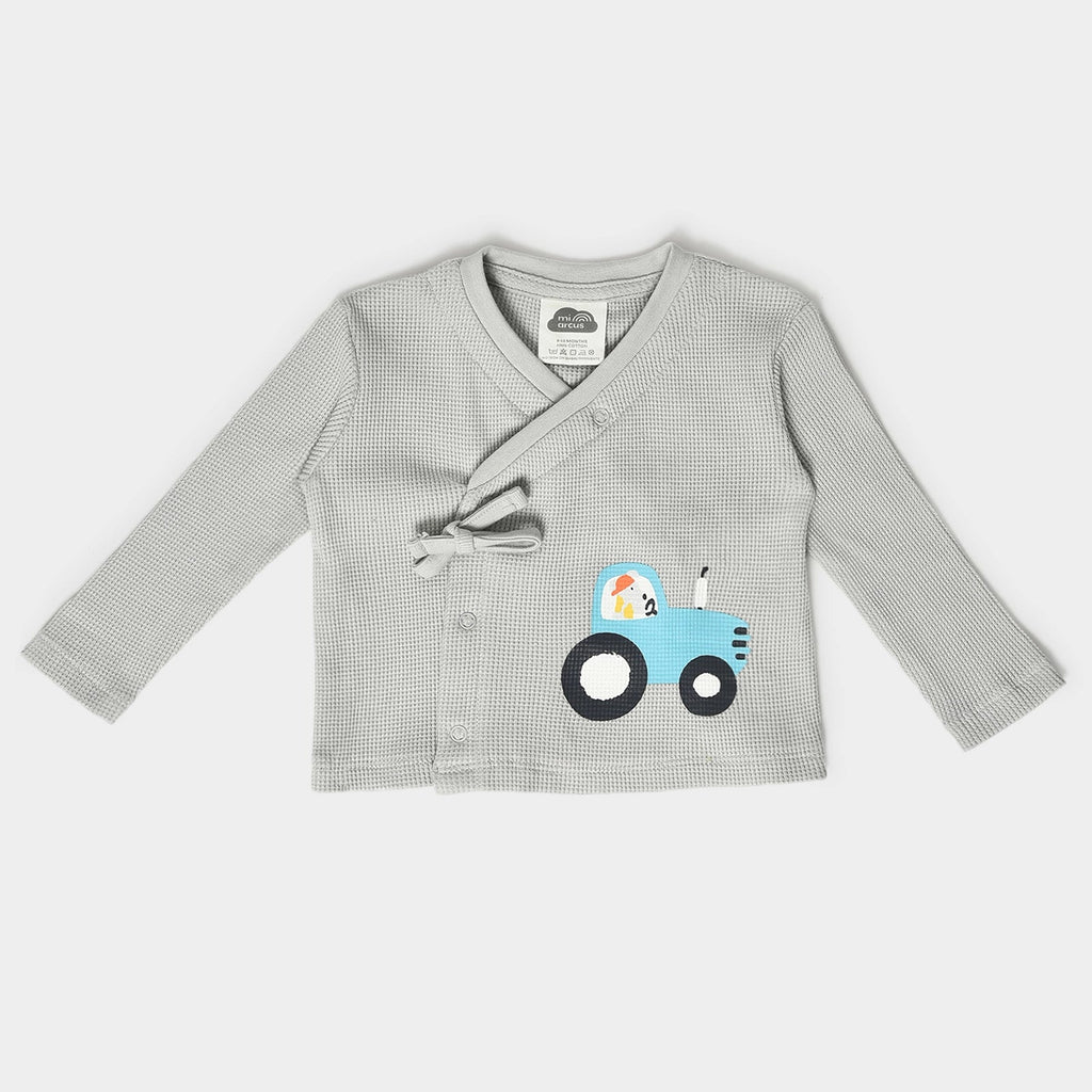 Farm Friends Printed Wrap Over Pyjama Set for Baby Boy Wrapover T-Shirt - Pyjama Set 2