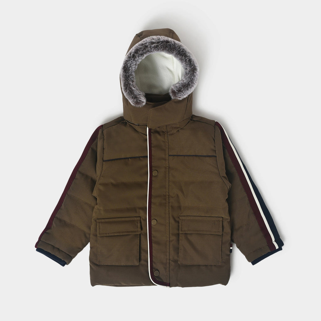 Farm Friends Solid Brown Jacket for Kids Jacket Full Sleeves 1