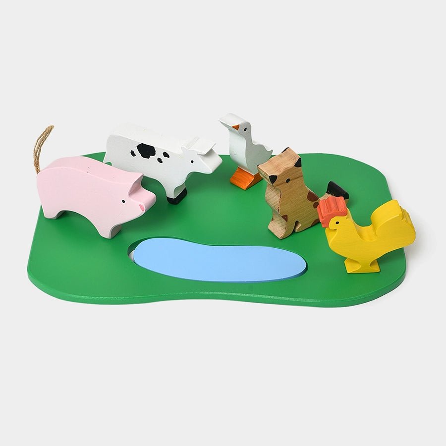 Farm Wooden Animals Set Activity Toy 1