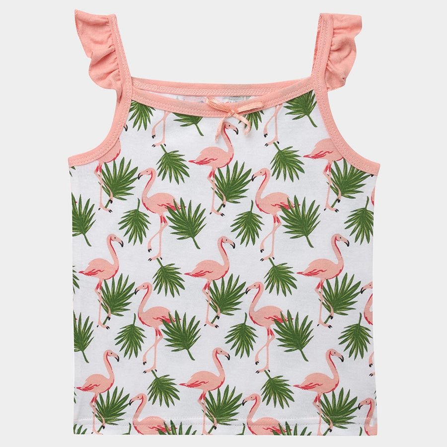 Flamingo Print Baby Girl Tank Top (Pack of 3) Vest 3