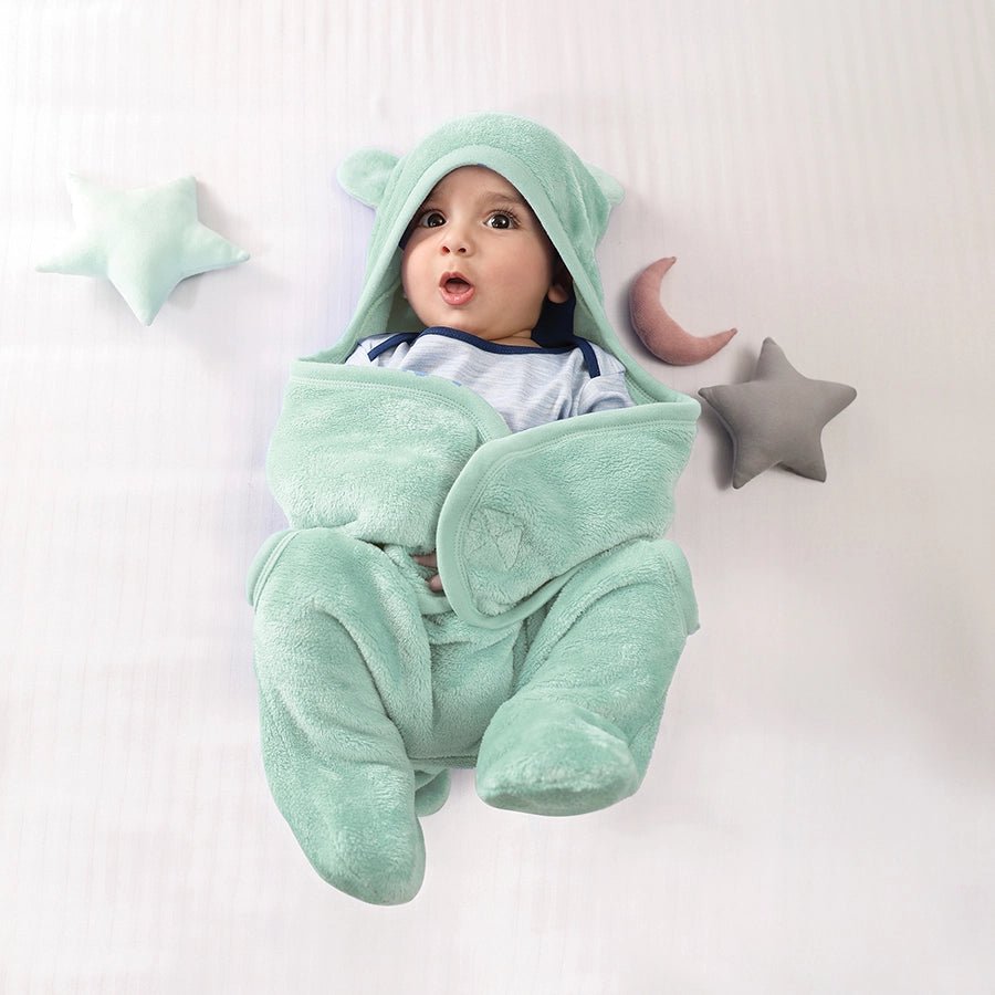 Flurry Knitted Hooded Wrap Hooded Blanket 1