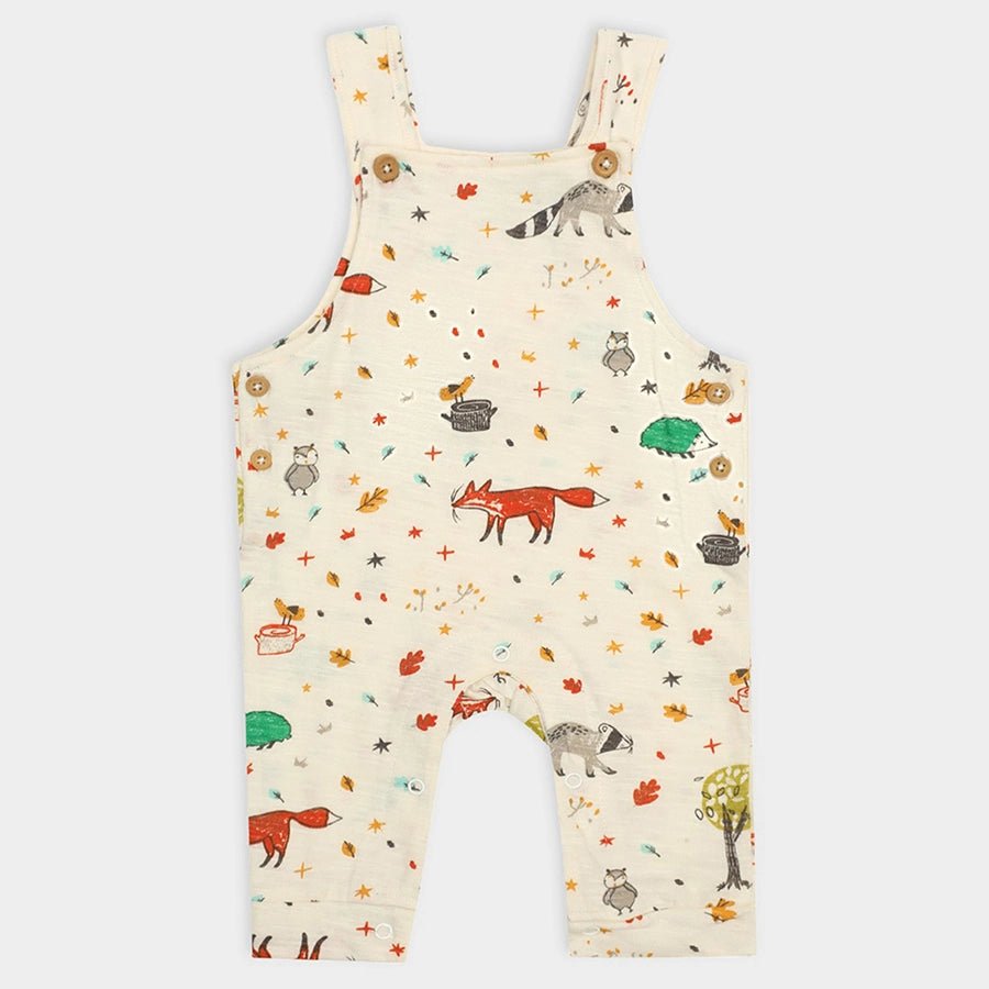 Forest Print Unisex Dungaree with Romper set Dungaree Set 8