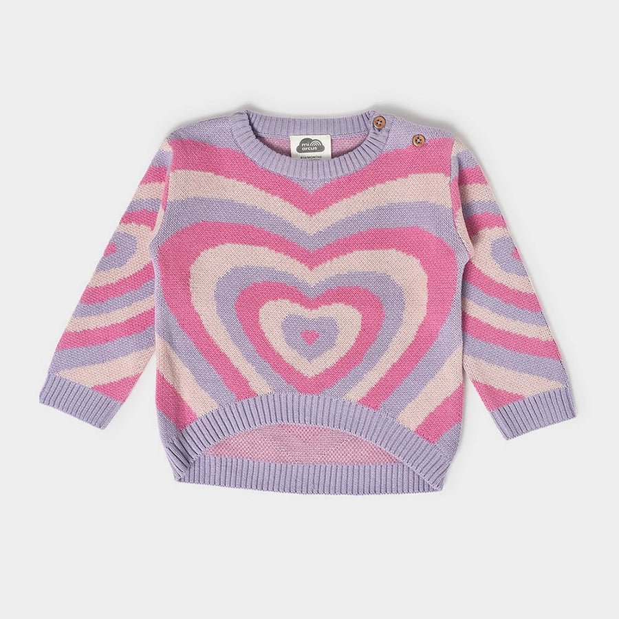 Frosty'z Hearts Knitted Jumper Sweater Full Sleeves 2