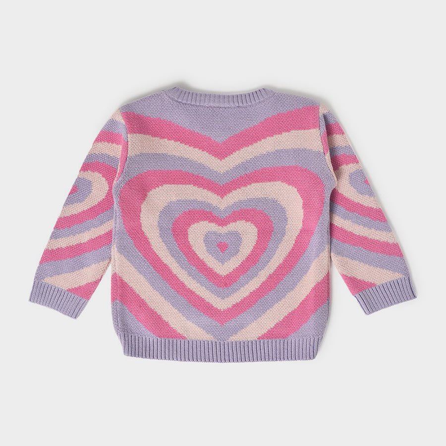 Frosty'z Hearts Knitted Jumper Sweater Full Sleeves 4