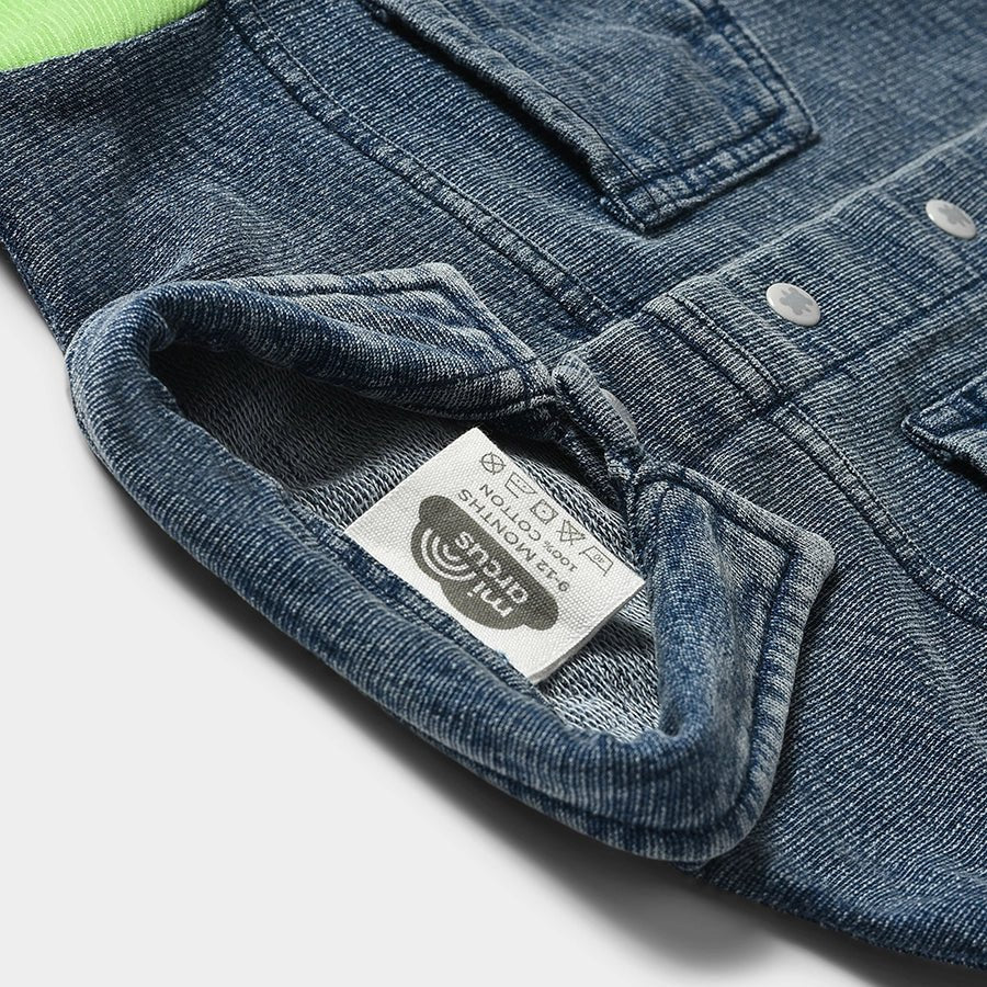 Frosty'z Unisex Knitted Denim Corduroy Jacket Jacket Full Sleeves 5