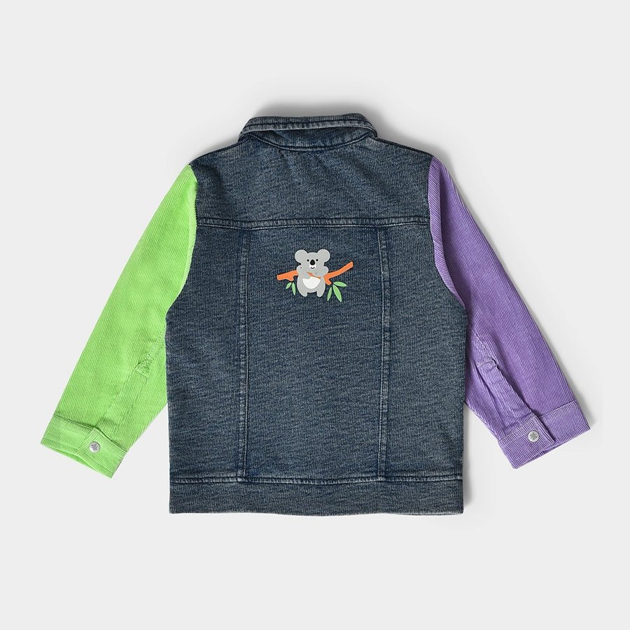 Frosty'z Unisex Knitted Denim Corduroy Jacket Jacket Full Sleeves 3