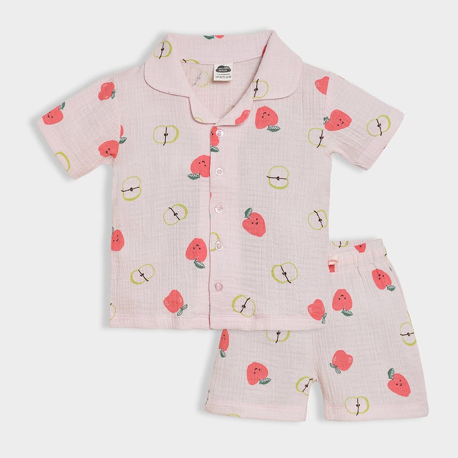 Fruits Pomme Printed Shirt & Shorts Set Shirt & Shorts Set 1