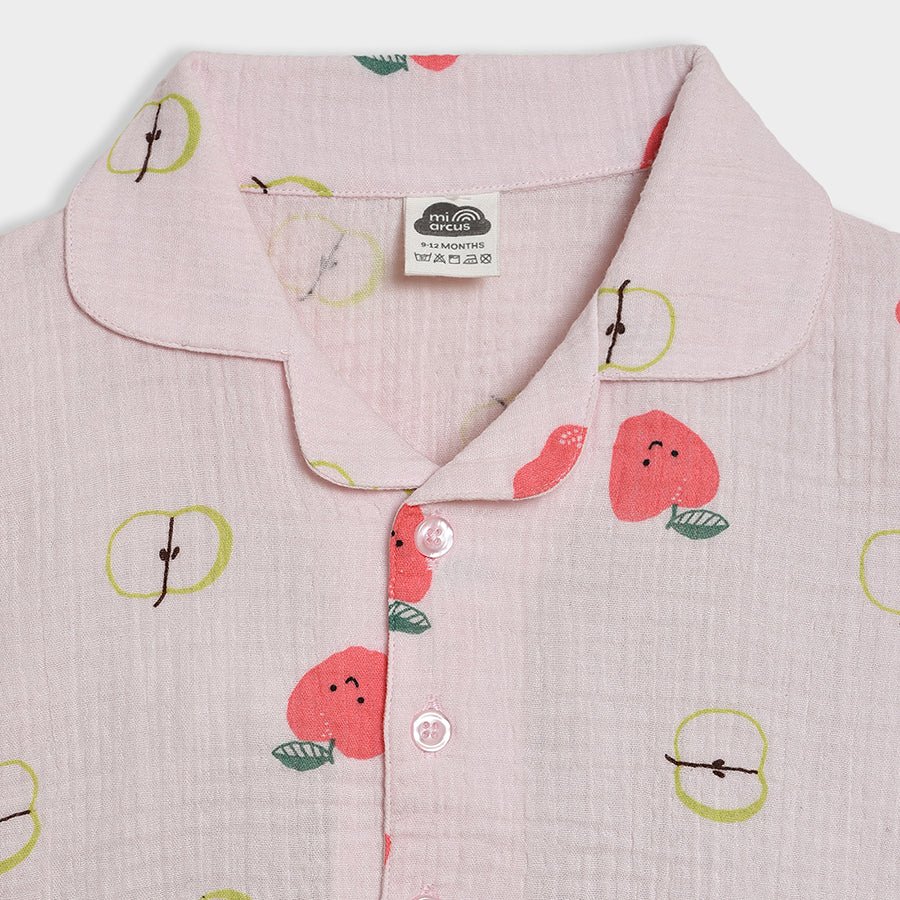 Fruits Pomme Printed Shirt & Shorts Set Shirt & Shorts Set 4