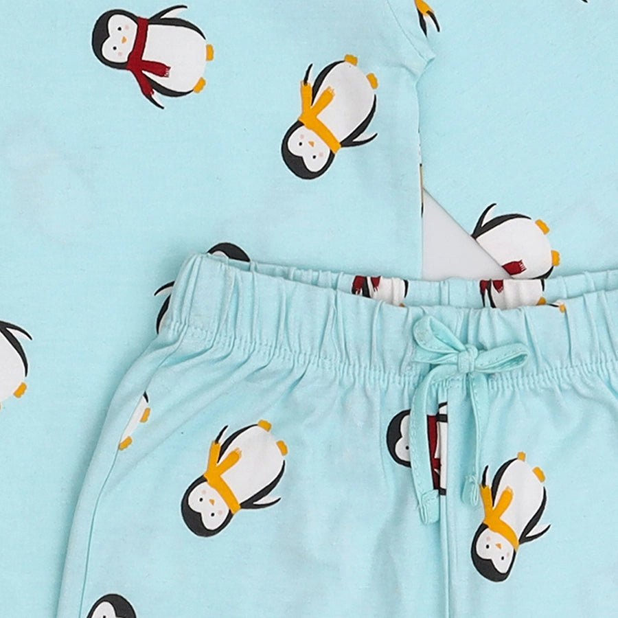 Fun Days Unisex Penguin Slumber Set (Full Sleeve Tee-Pyjama) Clothing Set 8