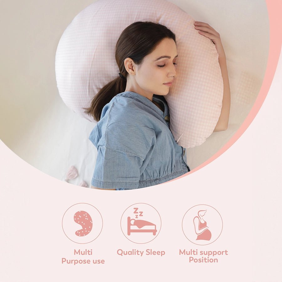 Gingham Contour Pregnancy Pillow Pregnancy Pillow 3