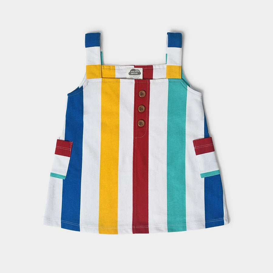 Girls Striped Dress Frock 2
